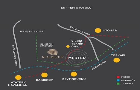 Real Merter projesi nerede, adres, iletişim, satış ofisi!