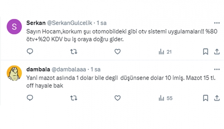 2021 Şubat ta 6.70 TL olan motorinin litresi yarın 45.7 TL olacak! Sadece vergiler bile 2,5 katına çıktı!