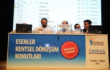 Esenler Havaalanı Kentsel Dönüşüm Konutları kura çekimi!