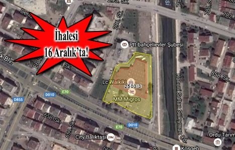 Ordu Belediyesi'nden 36 milyon TL'ye satılık gayrimenkul!