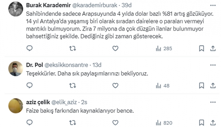 Lüks semtlerde 3+1 ev 7 milyon TL ye aylarca ilanda beklerken, kenar semtte 2-3 milyonluk donatısız evler satılıyor!