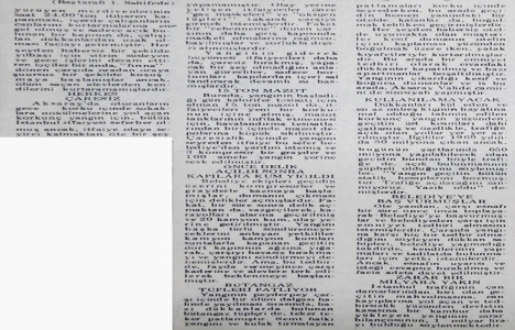 1975 yılında Aksaray Yeraltı Çarşısı tamamen yanmış!