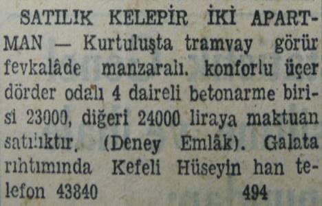 1946 yılında 14 odalı yalı 30 bin liraya satılacakmış!