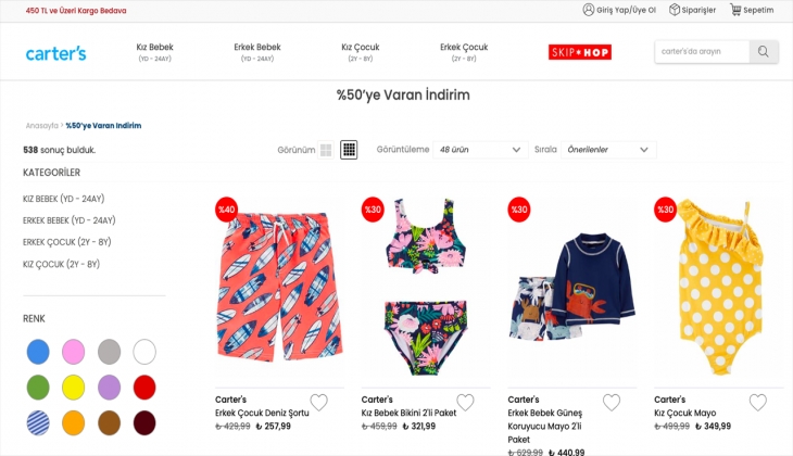 Carters’a bakmadan bebek alışverişine çıkmayın! İşte 15 Eylül 2022 Carters fiyat listesi