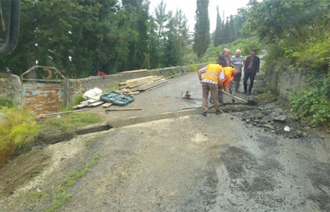 Akçaabat Eskiköy yolu yenileniyor!