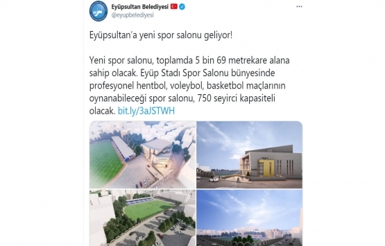 Eyüpsultan’a yeni spor salonu geliyor!