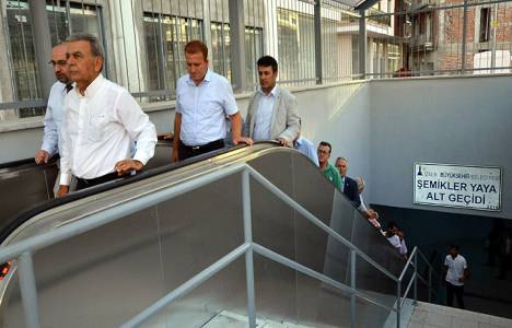 Karşıyaka Şemikler yaya alt geçidi hizmete girdi!