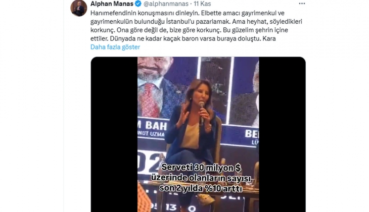 Alphan Manas: İstanbul un elit insanları evlerini, dairelerini satıp şehirden uzaklaştılar!