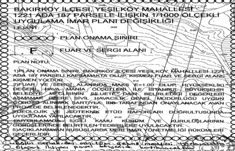 CNR Expo Fuar Merkezi imar planı tadilatı askıda!