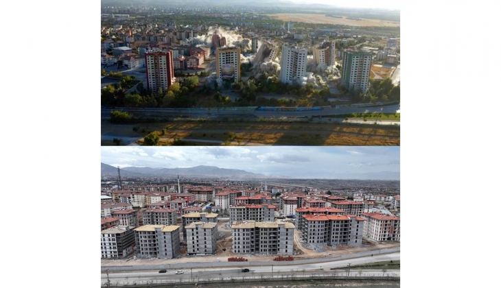 Malatya da yıkılan 15 katlı 9 binanın yerine 51 blokluk yeni konut projesi yapılıyor!