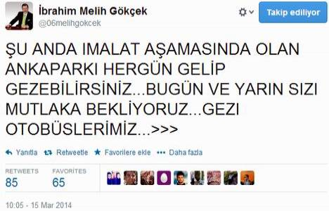 Melih Gökçek, Ankapark şantiyesini geziye açtı!