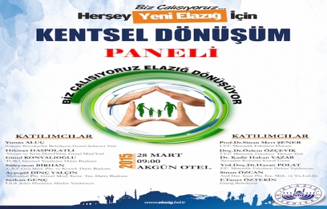 Elazığ Belediyesi'nden kentsel dönüşüm paneli!