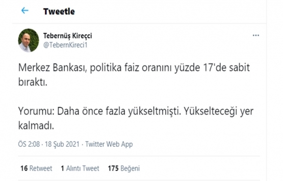 Merkez Bankası faiz kararını açıkladı!