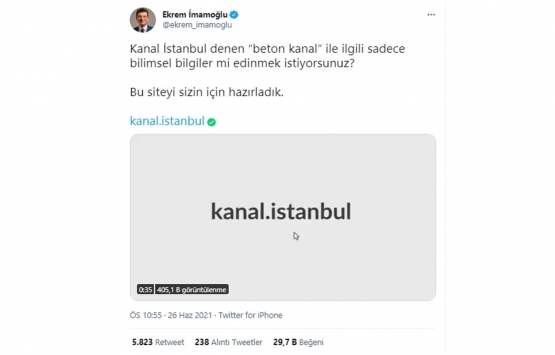 İBB den Kanal İstanbul la ilgili yeni internet sitesi!