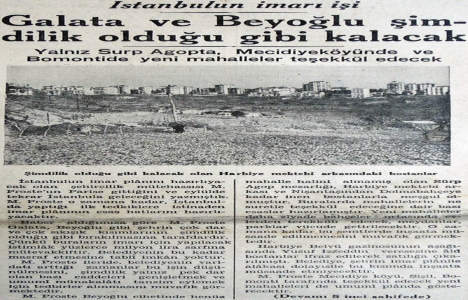 1936 yılında Mecidiyeköy ve Bomonti de yeni mahalleler kurulacak!