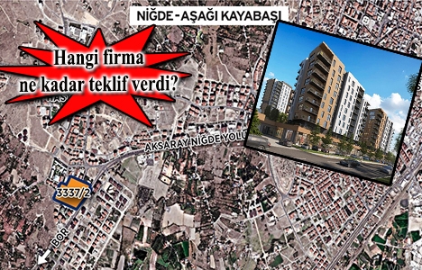 Niğde Emlak Konutları ihalesine 16 firmadan teklif geldi!