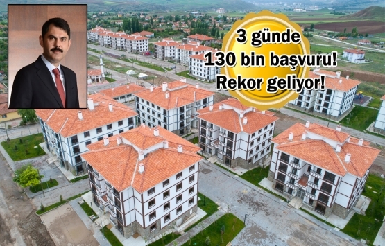 TOKİ 100 bin sosyal konuta 130 bin başvuru geldi!