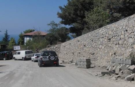 Amasra Kaleşah yol çalışmaları