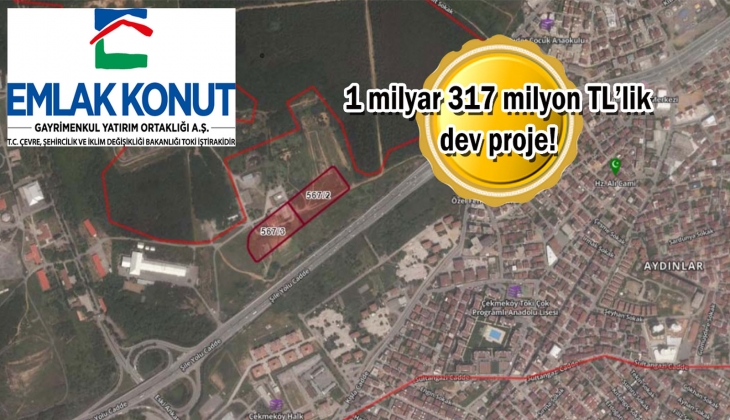 Emlak Konut GYO'dan Çekmeköy'e 456 konutluk yeni proje!