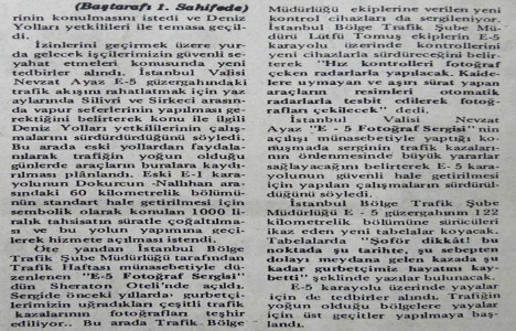 1982 yılında Silivri-Sirkeci arasına vapur seferleri konacakmış!