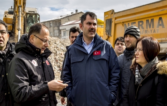 Bakan Murat Kurum yıkım alanını inceledi!