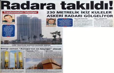 1999 yılında Tekstilkent radara takılmış!
