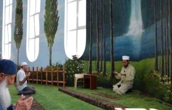 Kırşehir Hamidiye Camisi iç dizaynı ile dikkat çekiyor!