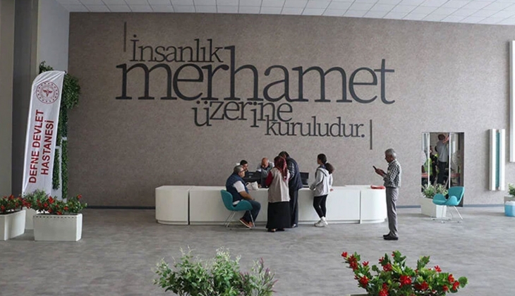 Temel atma töreniyle gündem olan Defne Devlet Hastanesi hasta kabulüne başladı!