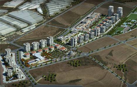 Emlak Konut Bahçekent 4 karede!