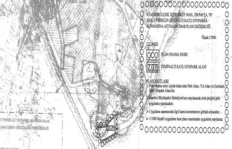 Ataşehir İçerenköy yeraltı otoparkı imar planı askıda!