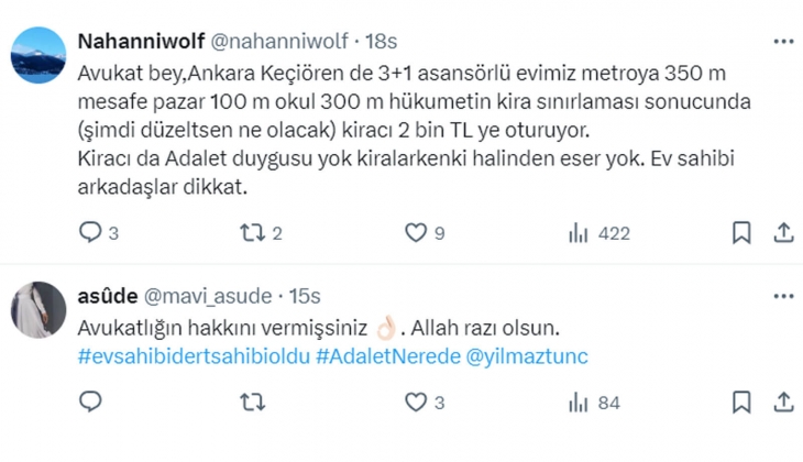 Avukattan kira zammı çıkışı: 2 senedir ev sahiplerinin evlerine çöküldü, memur gibi 2 defa değil yılda bir zam alıyorlar