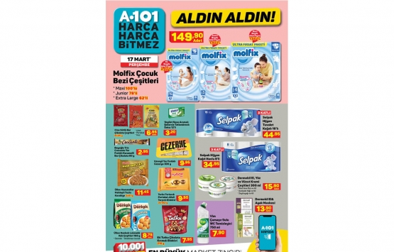 A101 17 Mart 2022 kataloğu! Bu fiyatlar kaçmaz!