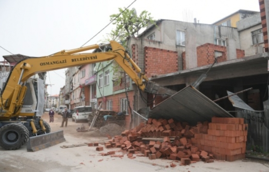 Osmangazi'deki kaçak inşaatlara zamanında müdahale!