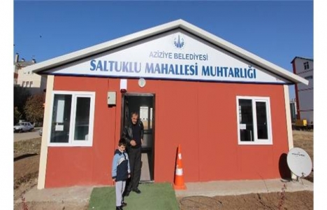 Erzurum Aziziye'ye yeni muhtarlık binası yapıldı!