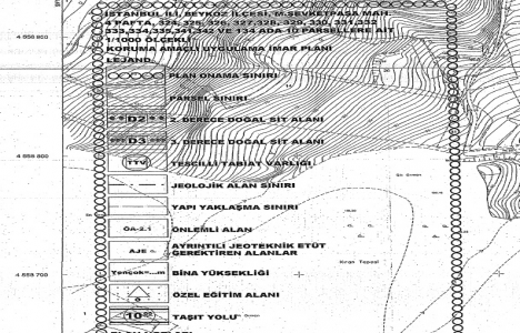 Beykoz Mahmut Şevketpaşa da doğal sit alanı imar planı askıda!