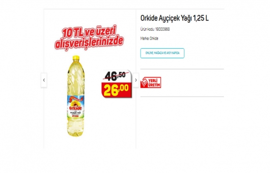 Rusya dan ayçiçek yağı taşıyan gemiler geldi! Ayçiçek yağının litresi 20 lira 80 kuruşa düştü! İşte fiyat listesi!