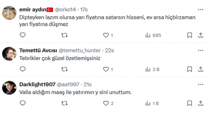 Yatırımcıdan borsa neden kazançlı açıklaması: Borsada ihtiyacın kadar satabilirsin, ama konutta 500 binlik satamıyorsun!