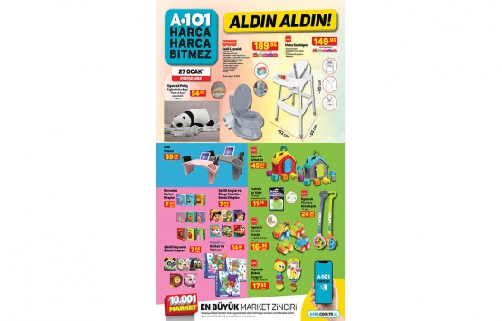 A101 aldın aldın online 27 Ocak kataloğu!