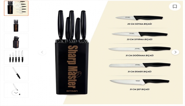 Emsan Kobe 10 Parça bıçak setinde indirim fırsatı! İşte 27 Eylül 2022 Emsan fiyat listesi!