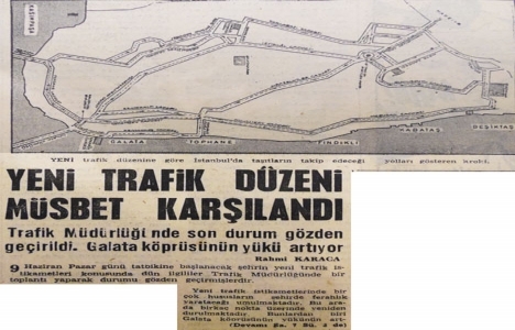 1963 yılında yeni trafik düzeni olumlu karşılanmış!
