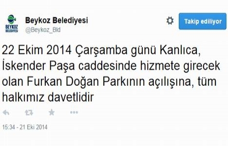 Furkan Doğan Parkı, Beykoz Kanlıca da açılıyor!