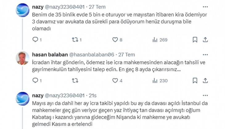 Mevcut Borçlar Kanunu ile kira piyasası normalleşemez! Ev sahibi ve kiracı anlaşmazlıkları için kanun acil değişmeli! 