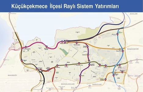 İşte İstanbul un raylı sistem haritası!
