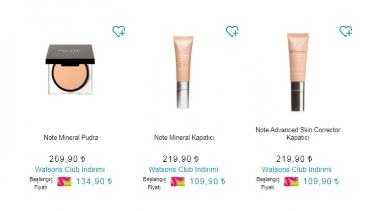 Watsons’ta tüm Pastel ve Note ürünlerinde yüzde 50 indirim! İşte 24 Ekim 2022 fiyat listesi..