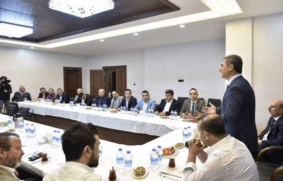 Murat Köse, müteahhitlerle bir araya geldi!