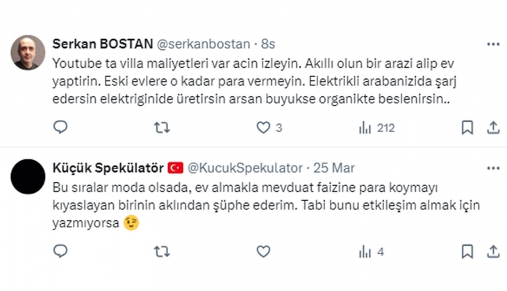 Konut fiyatlarında balon var mı? 500 bin TL nin faiz kazancı, 4 milyon TL lik evin kira getirisinden fazla! 
