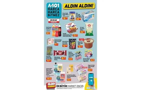A101 aldın aldın online 20 Ocak kataloğu!