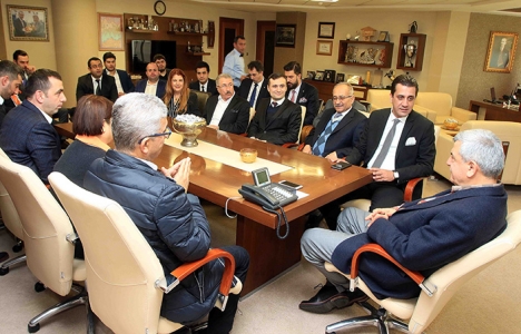 İnşaat mühendislerinden İbrahim Karaosmanoğlu'na ziyaret!