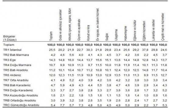 En çok harcamayı konut ve kiraya yapıyoruz!