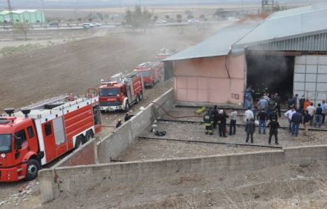 Kahramanmaraş'ta bir fabrikada yangın çıktı!